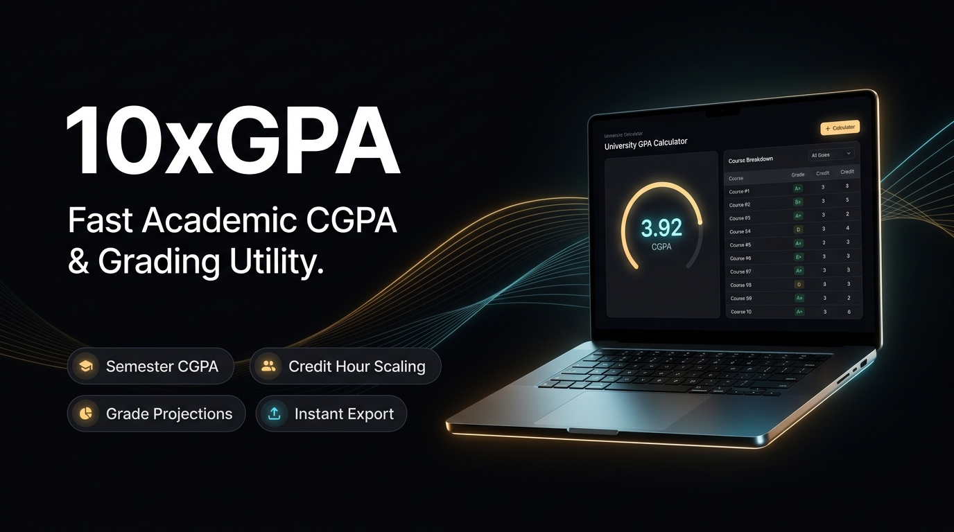 10xGPA Calculator Utility