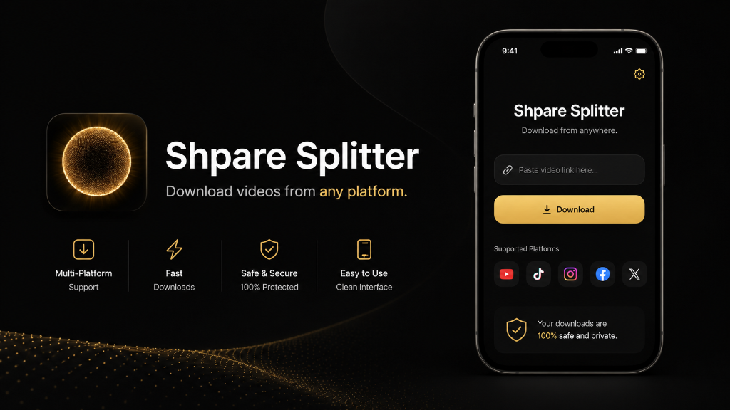 Shpare Splitter Video Utility